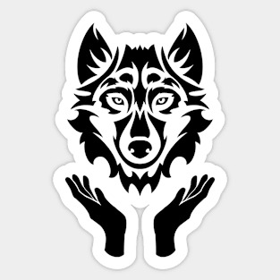 Wolf Deity Sticker